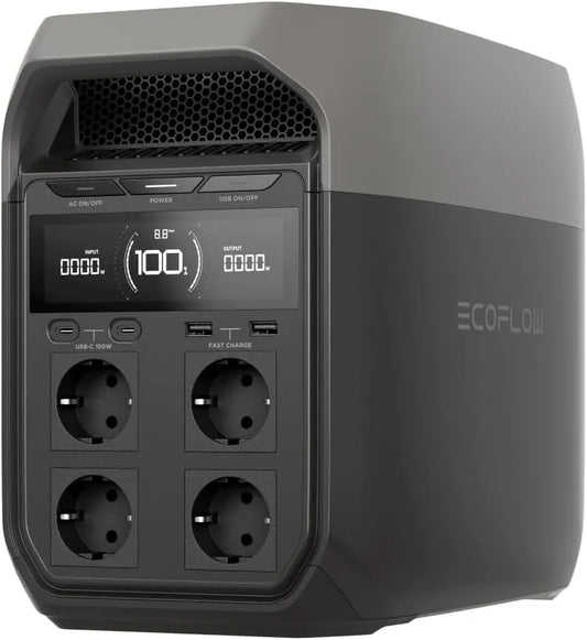 ECOFLOW DELTA, UPS-noodstroomvoorziening, LiFePO4-accu, 1024 Wh, 5 kWh
