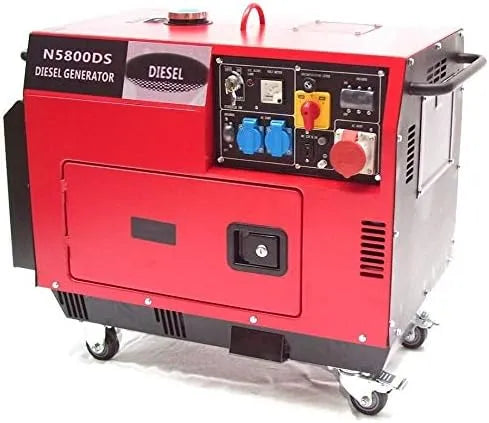 Generator, 8,5 pk, noodstroomaggregaat 230 V 400 V, 06263, geluidsarm dieselgenerator