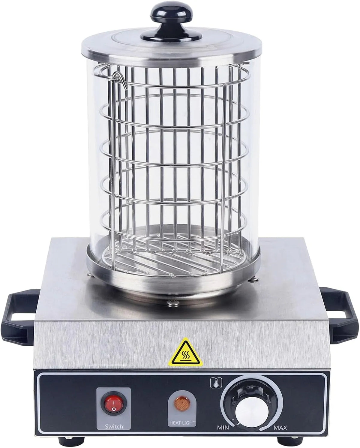 Verwarming, 350 W, hotdog van RVS, worstverwarming, professionele worstverwarmer, zilverkleurig