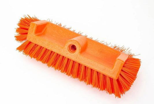 SPARTA Tegelschrobborstel met meerdere niveaus 30,5 cm brede borstelkop met 30,5 cm, 4 inch, 12 inch en oranje