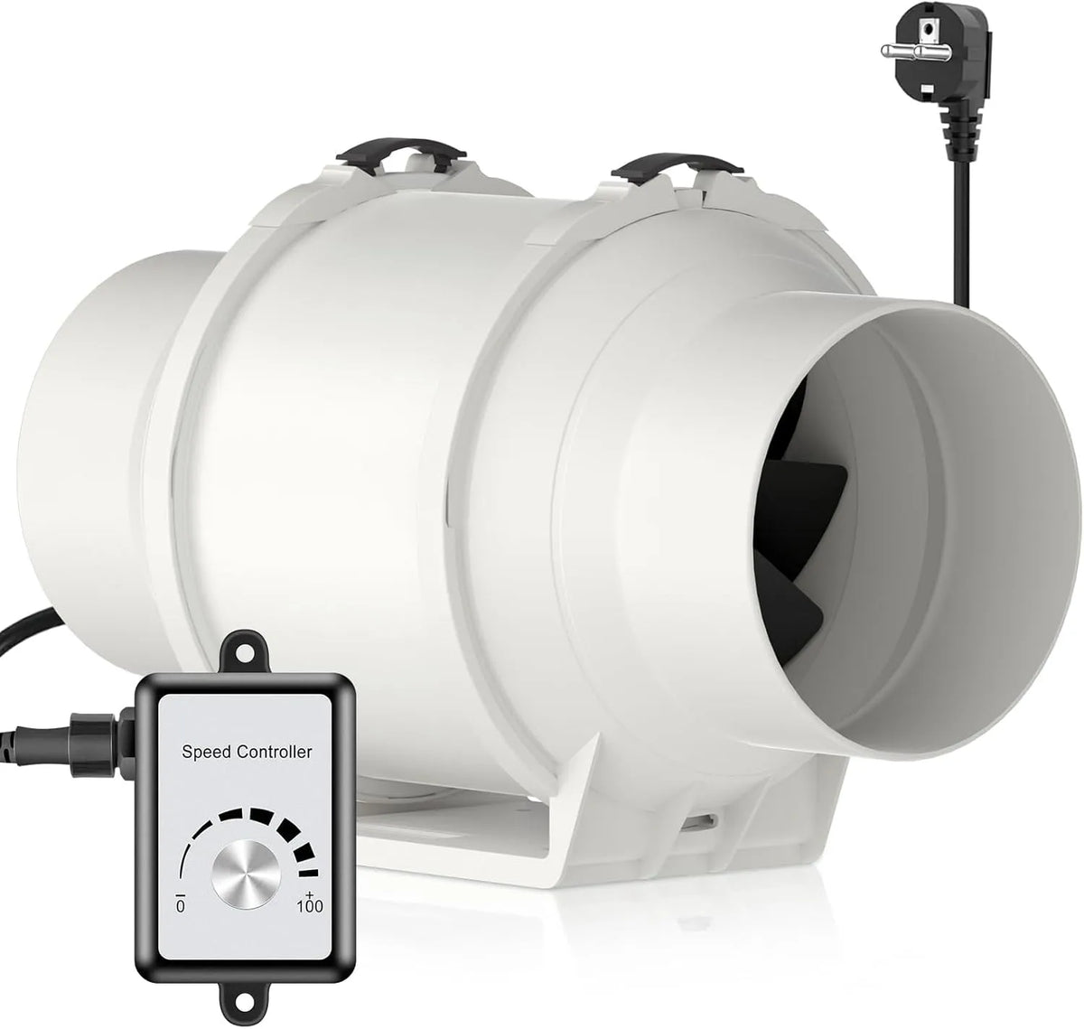 Ventilator met 125 mm, 20 °C, 60 °C, 50.000 uur, 513 Pa, 35dB, 5 inch en geluidsarme werking