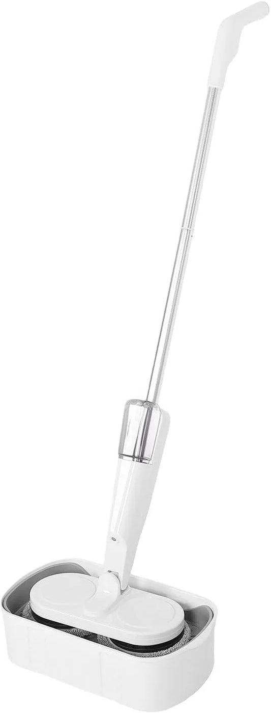 Vloerreiniger met USB, 2000 mAh, draadloze werking, sproeifunctie, mop- en vlekreiniging en wit