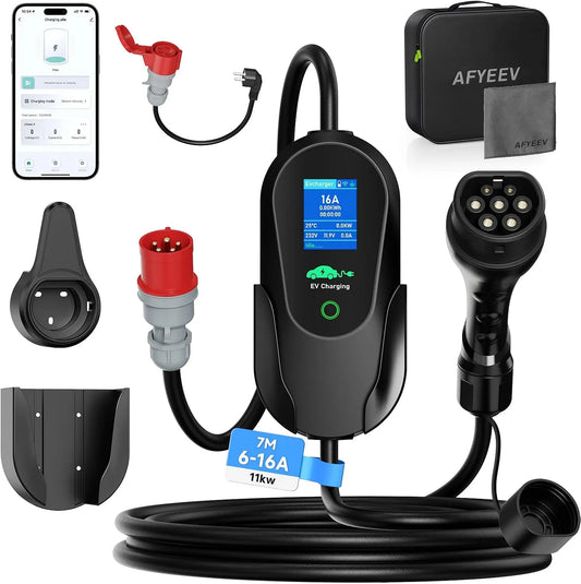 Mobiele Wallbox 11kW met APP met 11kW, 15 uur en oplaadstation