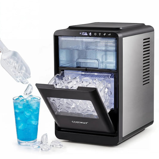 COSTWAY machine met 12 kg, 15 minuten, 5 seconden, 20 minuten, 48 dB, 11 standen, timer en waterreservoir