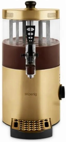 H.Koenig SHK804 Warmtechocoladedispenser SHK804 met 1200 W, 3 l, regelbare thermostaat en RVS
