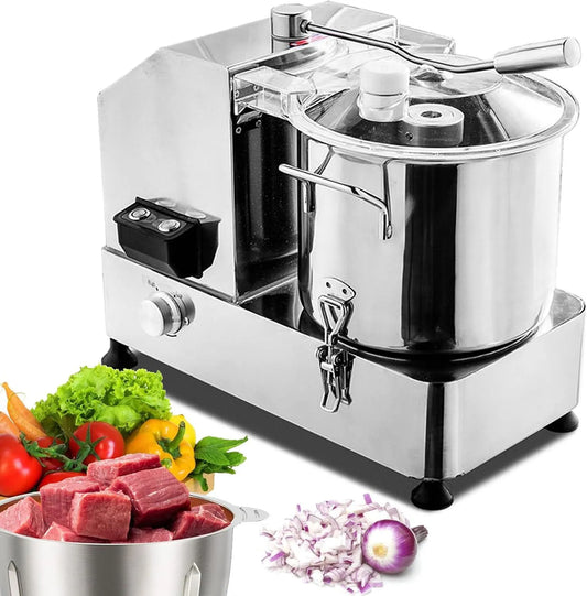 Keukenmachine, Commerciële Roestvrijstalen Groenterasp,6L, Automatische Keukenmachine Met Instelbare Snelheid