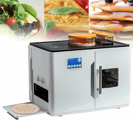 Roti Maker Machine met 47 x 35 x 38 cm, 54 x 41 x 46 cm, 110V, 220V, 1800 W, 24 uur, aanraakbediening en RVS