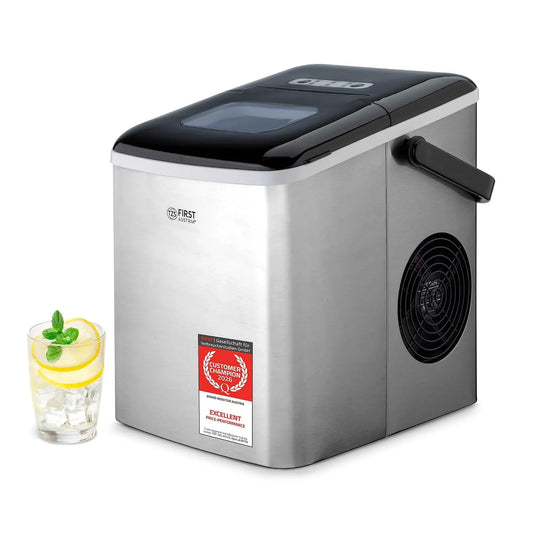Machine met Ijsblokjesmachine 1,8L, 2 ijsblokjesmaten S/L, 120 W, 9 ijsblokjes klaar in 7-9 Min en RVS, 12 kg/dag