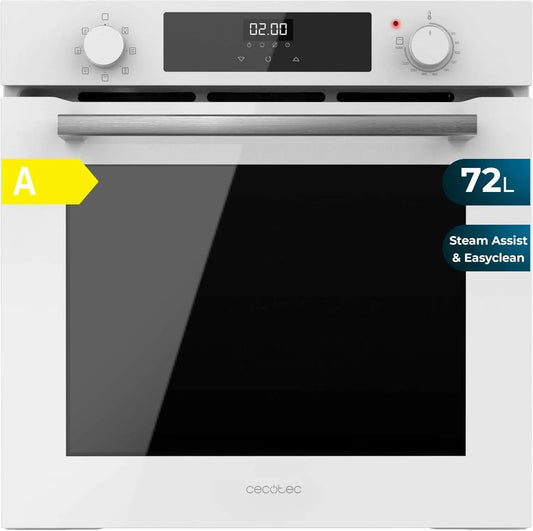 Inbouwoven, X2, 60 cm, 72 l, 7 functies, ingebouwd, grillmodus, 2800 W, Cecotec Bolero Hexa M226000 Multifunctionele oven, Steam Base X2