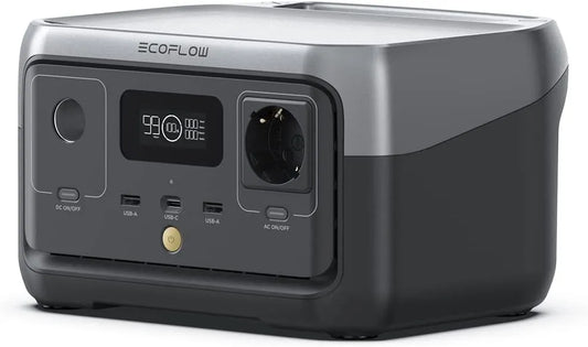 256 Wh, ECOFLOW Mobiele krachtcentrale RIVER 2 LiFeP04 accu 256 Wh, model LiFeP04