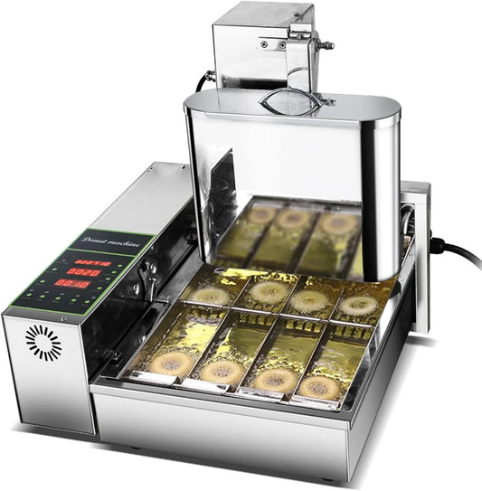 Electric Donut Machine met 220V, 57 x 45 x 44 cm, 6l, 5.5L en RVS
