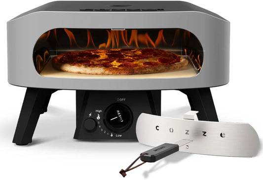 Meter met 34,5 x 34,5 cm, 2 minuten, 6,0 kW en RVS, 13' CLASSIC Pizzaoven Gas 30mbar