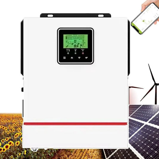 Spanningsomvormer, 1000 W/1500 W Omvormer Voor Zonne-energie, Off-grid Hybride Omvormer 40a Mppt-laadregelaar, Voor 12v/24v Loodzuur