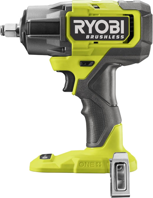Accu-slagmoersleutel RIW18BL-0 met 18V en 2 inch, Ryobi RIW18BL-0 18V ONE+ draadloze borstelloze