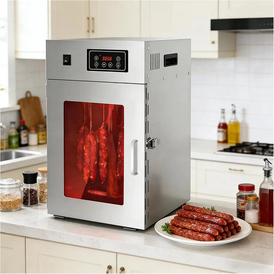 Droger met timer, 800 W, 24 uur, 30 minuten, 30-90 °C, RVS en gerichte luchtcirculatie